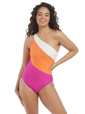 Summersalt Sidestroke 1-Piece Swimsuit Size 12 Asymmetrical One-Shoulder NWT